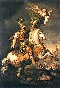 Jerzy Siemiginowski-Eleuter John III Sobieski at the Battle of Vienna oil on canvas